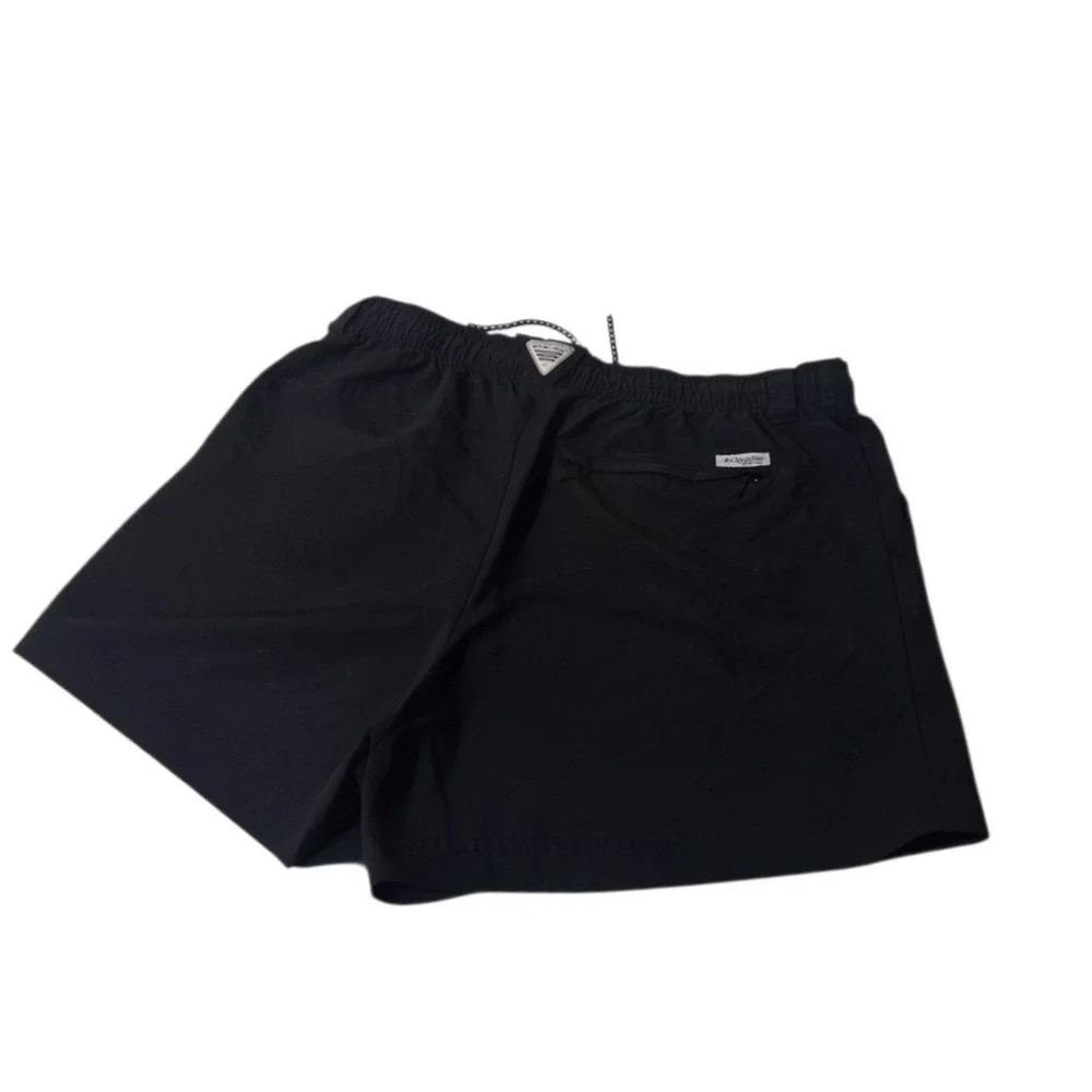 Columbia PFG Shorts Mens L Black Navy Blue LOT OF 2 Fishing Performance Gear